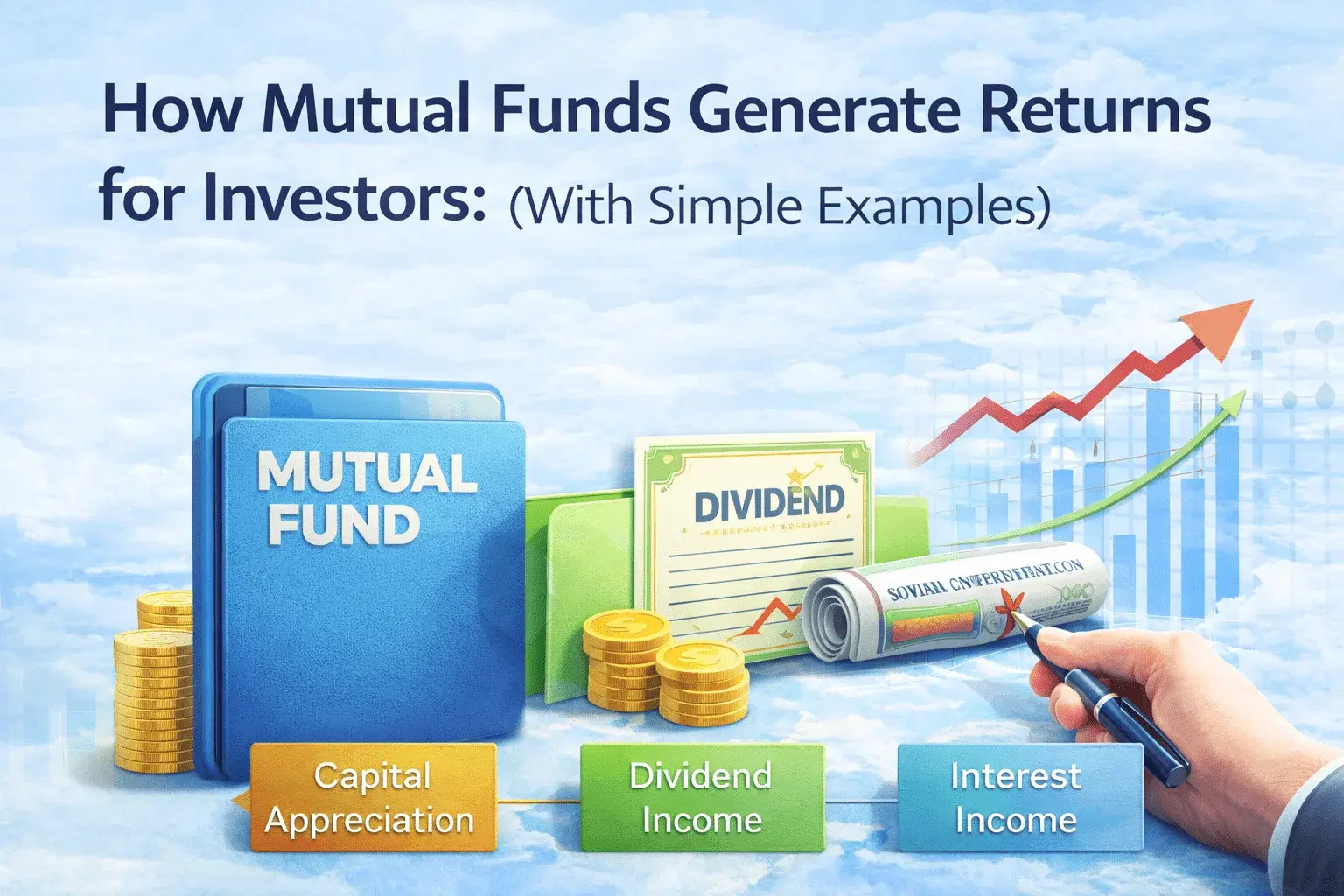 How Mutual Funds Generate Returns for Investors (With Simple Examples)